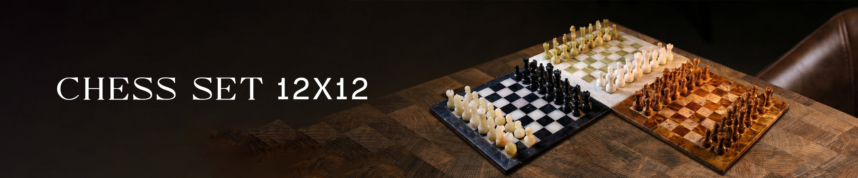 12x12 Marble Chess Sets – Luxury and Precision Combined