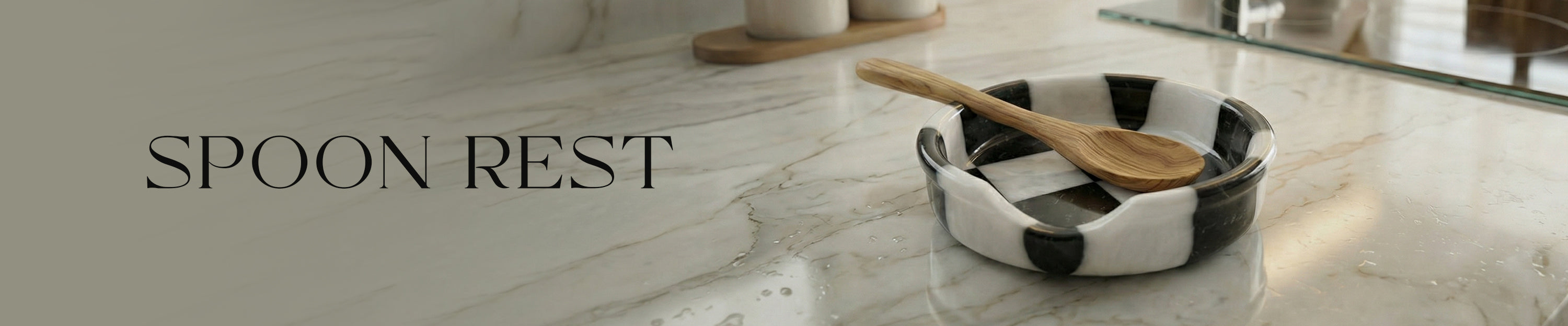 Spoon Rest Collection — Handcrafted Marble Spoon Rests