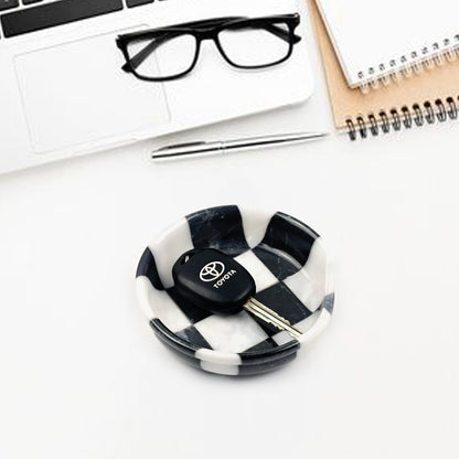 Black and White Marble Spoon Rest