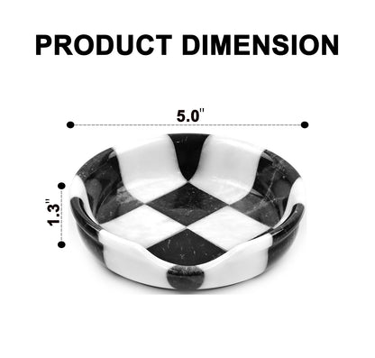 Black and White Marble Spoon Rest