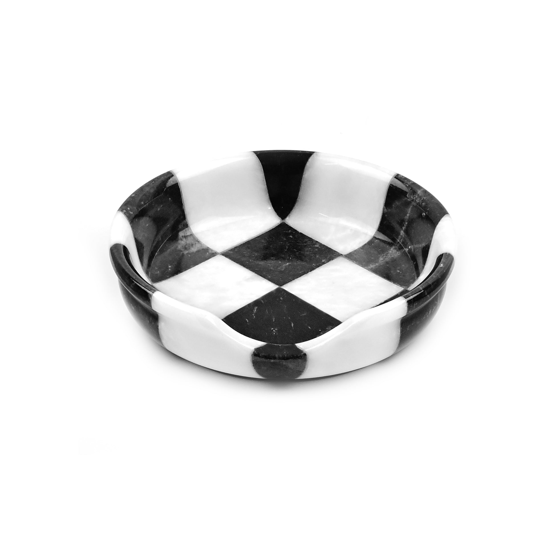 Black and White Marble Spoon Rest