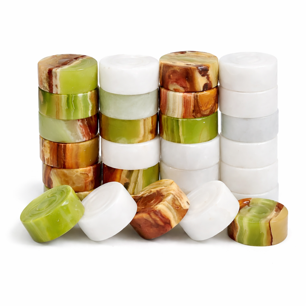 Premium Marble Chess and Checkers Bundle