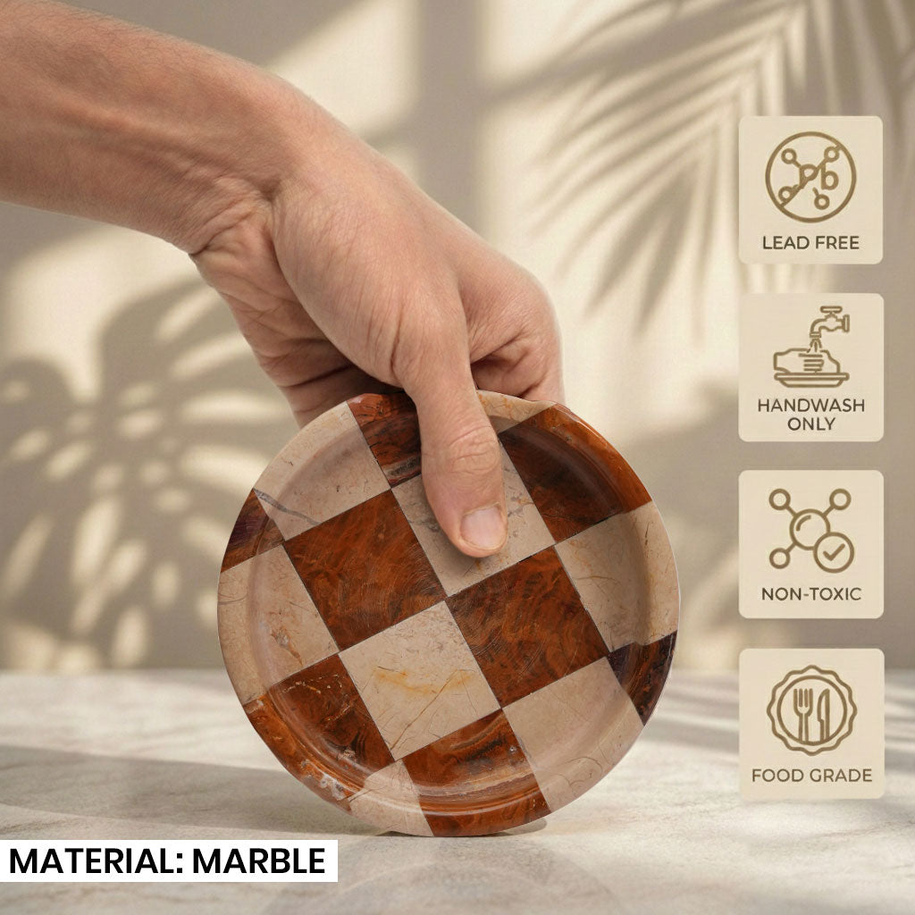 Verona Brown Marble Spoon Rest - Premium Marble | OceanicX