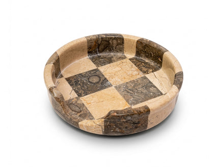 Verona Oceanic Marble Spoon Rest - Premium Marble Checkered Design