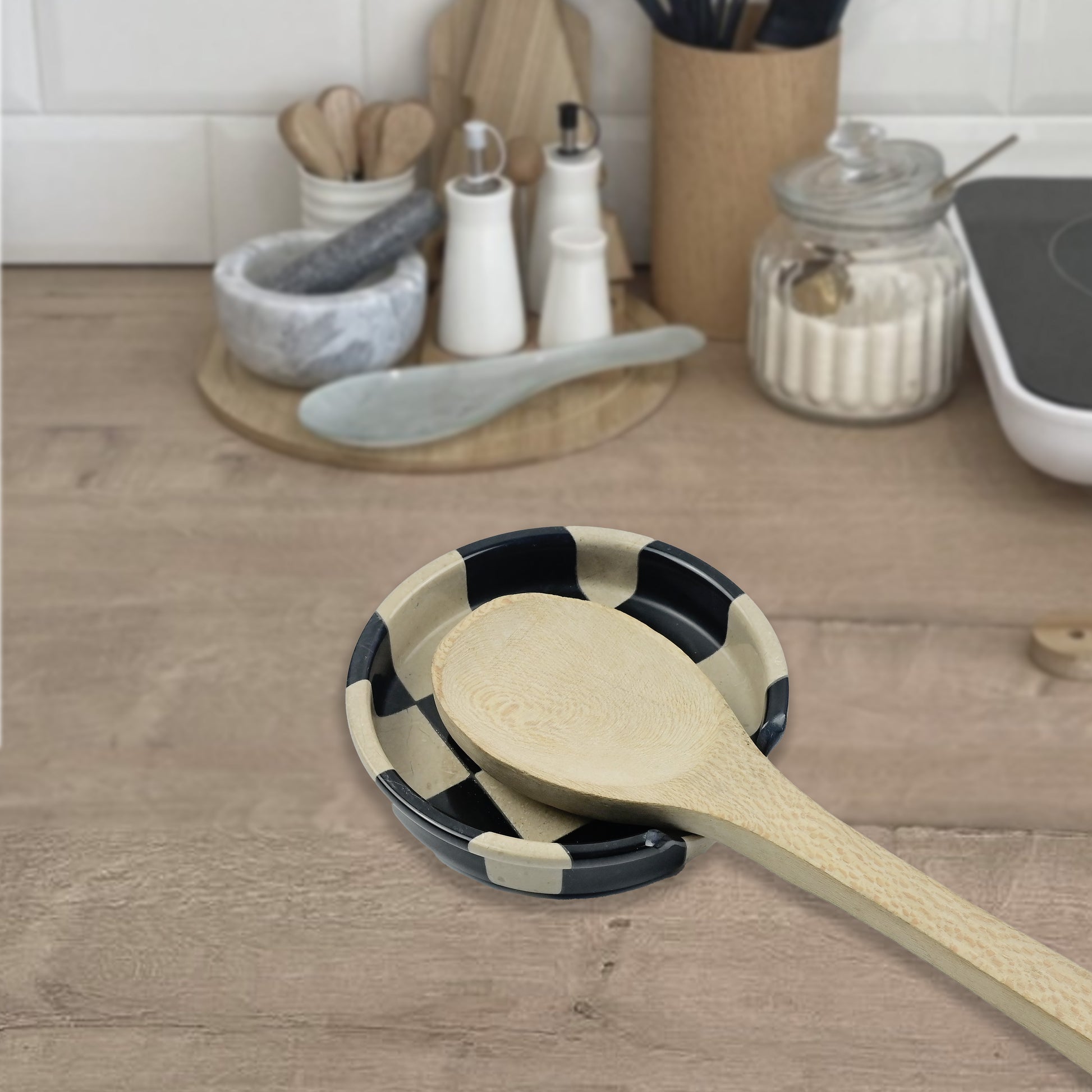 Verona Black Marble Spoon Rest